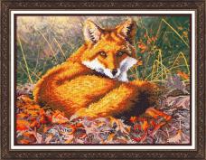 "Паутинка" арт.Б1464 "Лисица" Набор для вышивания бисером 28*38см